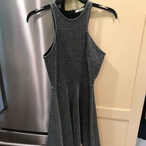 Soprano Metallic Thread Sparkly Fit and Flare Dress Small SEE DESCRIPTION